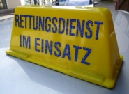 Dachaufsetzer 2 mit Wunschtext, beleuchtet