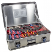 ZARGES Firebox® Handwerkzeugkasten nach DIN 14881 mit Füllung und Schaumeinlagen