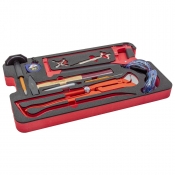 ZARGES Firebox® Handwerkzeugkasten nach DIN 14881 mit Füllung und Schaumeinlagen