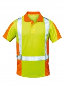 ELYSEE Warnschutz-Polohemd, leuchtgelb/orange