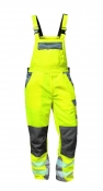 ELYSEE Warnschutz-Latzhose leuchtgelb/grau