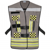 Kennzeichnungsweste Mischgewebe NEO grau zur Kennzeichnung von Flugbetriebspersonal