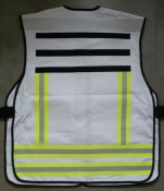 Funktionsweste Mischgewebe mit segmentierten Reflexstreifen