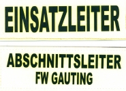 Reflex-Brustschild 15x5cm, Wunschtext