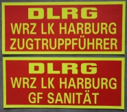Reflex-Rückenschilder DLRG 38x16cm