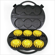 POWERFLARE Koffer mit 6 LED-Akku-Warnleuchten