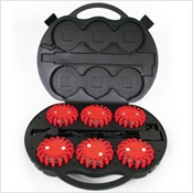 POWERFLARE Koffer mit 6 LED-Akku-Warnleuchten