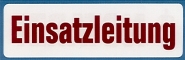 Magnetfolienschild, rote Schrift