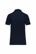 KARIBAN WK Damen-Polohemd mit farbigen Paspeln, navy/hellblau