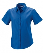 RUSSEL Oxford-Bluse, kurzarm