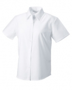 RUSSEL Oxford-Bluse, kurzarm