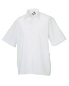 RUSSEL Popeline-Hemd, kurzarm, Mischgewebe