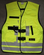 Funktionsweste Mischgewebe Reflexstreifen silber