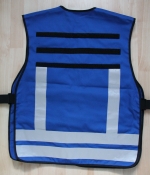 Funktionsweste Mischgewebe Reflexstreifen silber