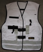 Funktionsweste Mischgewebe Reflexstreifen silber