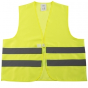 Warnweste, leuchtgelb, Mischgewebe