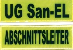 Reflex-Brustschild 13x5cm, Wunschtext für DÖNGES Kennzeichnungswesten