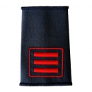 Aufschiebeschlaufen Hauptfeuerwehrmann, maschinengestickt, Paar