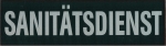 Rückenschild "SANITÄTSDIENST"