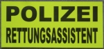 Refelfex-Rückenschilder POLIZEI mit Zusatztext, 20x9cm