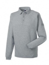 RUSSELL Sweatshirt mit Kragen und Knopfleiste