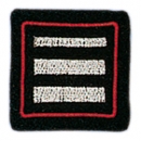 Dienstgradabzeichen Oberbrandmeister, maschinengestickt