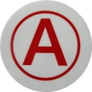 Kennzeichnung für ATS-Geräteträger, rotes A
