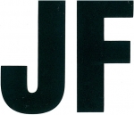 Helmkennzeichen JF, reflektierend