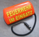 Dachaufsetzer SPEED "Feuerwehr", leuchtrot mit LED-Dauerlicht