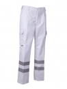 WATEX RD-Bundhose Basic-Line, weiß, Mischgewebe, 3M silber